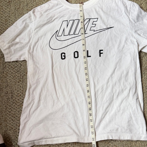 Nike Golf White T-Shirt with Black Logo - Picture 5 of 5
